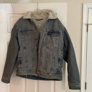 H&M Sherpa Lined Jean Jacket